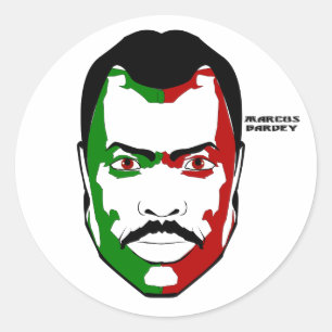 Pegatina Redonda Marcus garvey I