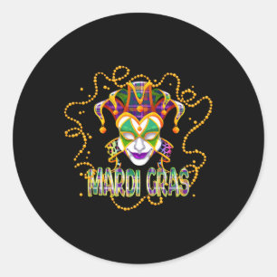 Pegatina Redonda Mardi Gras Camisas Hombres Mardi Gras Niños Mardi 
