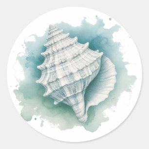 Pegatina Redonda Marea costera/náutica