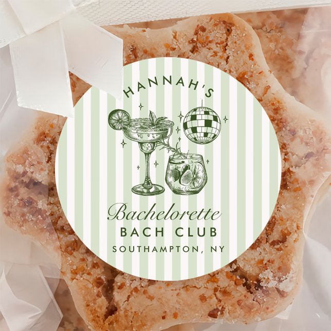 Pegatina Redonda Margaritas modernas retro y barca rayada de madure (Subido por el creador)