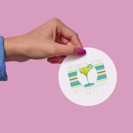 Pegatina Redonda Margs and Matrimony - Bachelorette 2025