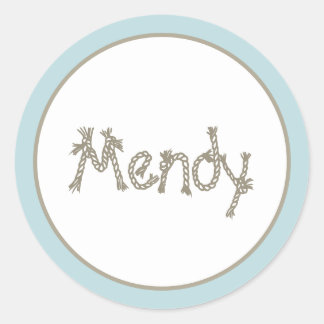 Pegatina Redonda Marioneta náutica