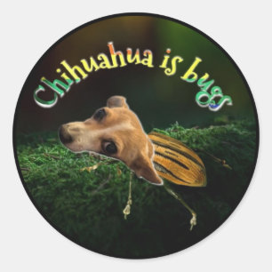 Pegatina Redonda Mariposa