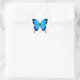 Pegatina Redonda Mariposa azul de Papilio Ulises (Bolso)