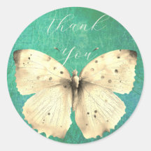 Mariposa verde romántica gracias