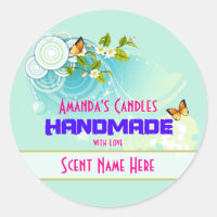 Mariposas y velas de flores