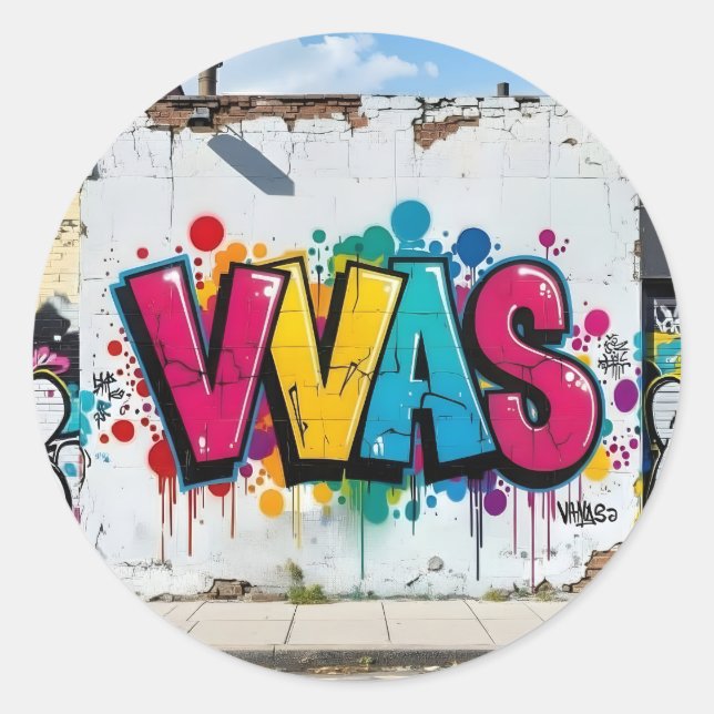 Pegatina Redonda Mark Of The Studio -  (Anverso)