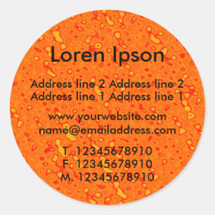 Pegatina Redonda Marmalade Sea Business / Perfil
