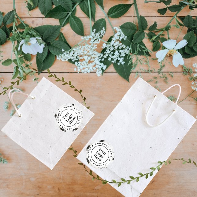 Pegatina Redonda Mármol blanco y negro (Subido por el creador)