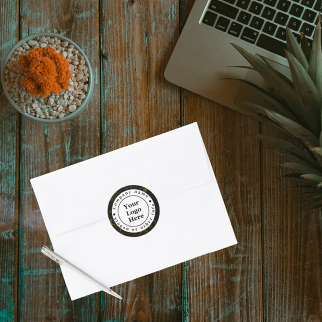 Pegatina Redonda Mármol negro y dorado (Subido por el creador)