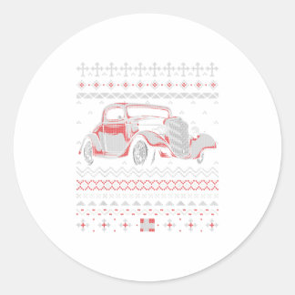 Pegatina Redonda Marmon Lover Xmas Classic Vintage Motor