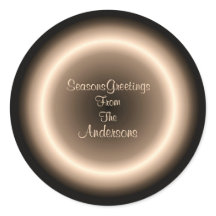 Marrón con foco de navidad en círculo iluminado co