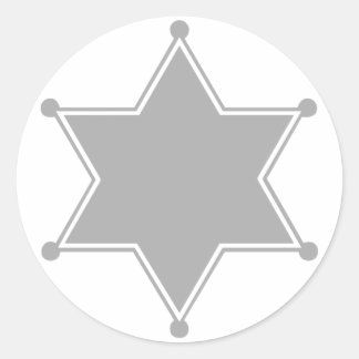 Pegatina Redonda Marshal Badge