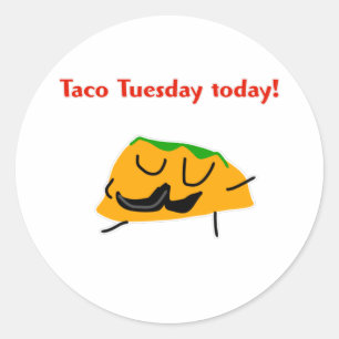 Pegatina Redonda Martes de Taco hoy!