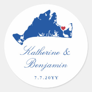 Pegatina Redonda Martha's Vineyard Edgartown Armada