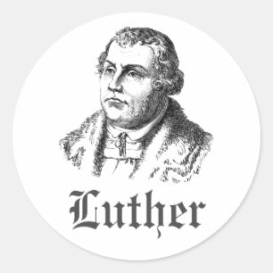 Pegatina Redonda Martin Luther