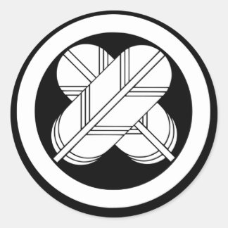 Pegatina Redonda Maru Chigai Takanoha Kamon