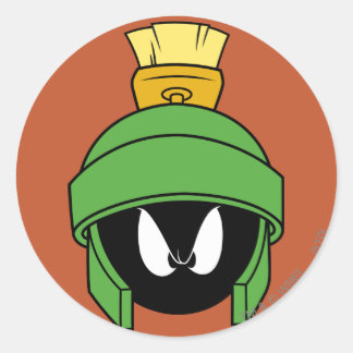 Pegatina Redonda MARVIN EL MARCIANO™ Loco