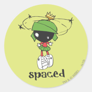 Pegatina Redonda MARVIN EL MARTIAN™ espaciado