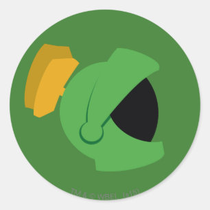 Pegatina Redonda MARVIN LA identidad MARTIAN™