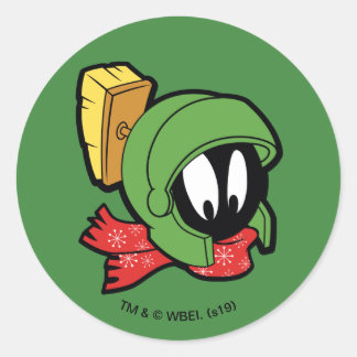 Pegatina Redonda MARVIN MARTIAN™ "Fuera de este mundo" Fiesta