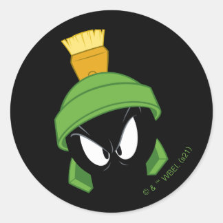 Pegatina Redonda MARVIN THE MARTIAN™ Angry Face