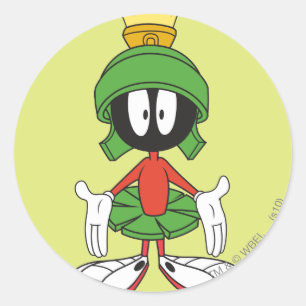 Pegatina Redonda MARVIN THE MARTIAN™ Arms Open