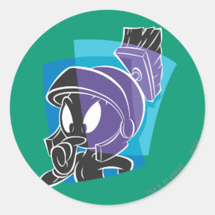 Pegatina Redonda MARVIN THE MARTIAN™ Expressive 20