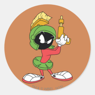 Pegatina Redonda MARVIN THE MARTIAN™ Ready with Laser
