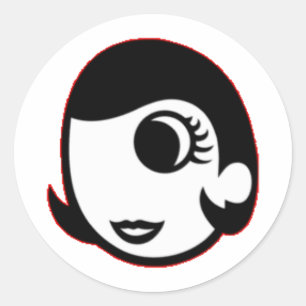 Pegatina Redonda Mary Prankster