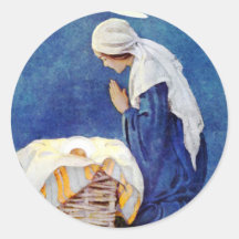 Mary Rezando Y El Niño Jesús