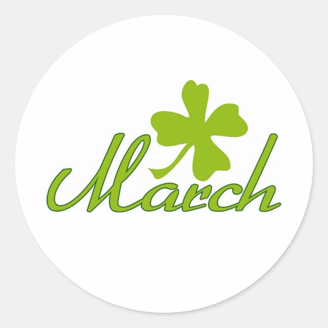 Pegatina Redonda Marzo (Anverso)