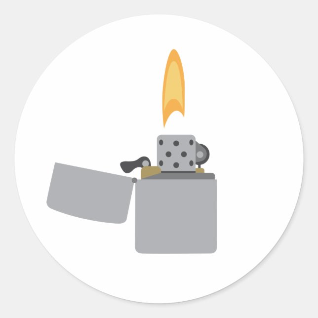 Pegatina Redonda Más claro (Anverso)