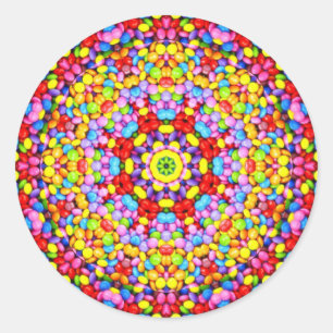 Pegatina Redonda ¡MÁS FÁCIL! CANDY multicolor para dar Pascua