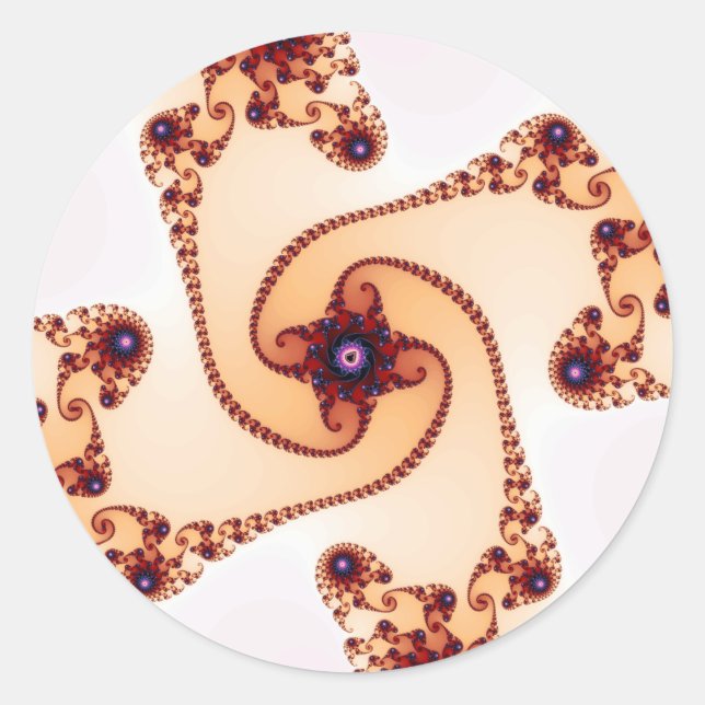 Pegatina Redonda Más profundo (Anverso)