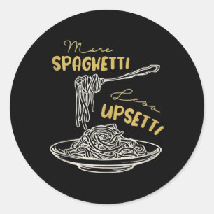 Pegatina Redonda Más Spaghetti Menos Upsetti Tank Top
