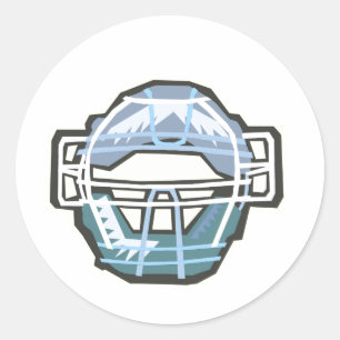 Pegatina Redonda Máscara de catchers