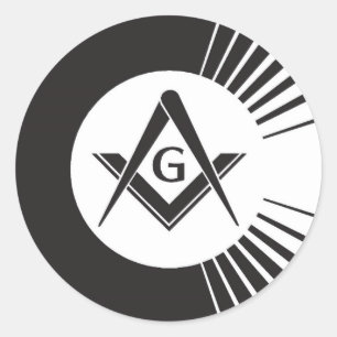 Pegatina Redonda Masonic, Freemason, Masons
