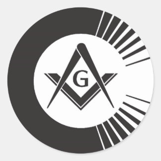 Pegatina Redonda Masonic, Freemason, Masons