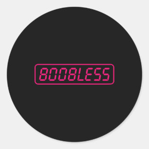 Pegatina Redonda Mastectomía Graciosa Cirugía Materna Cáncer de Mam