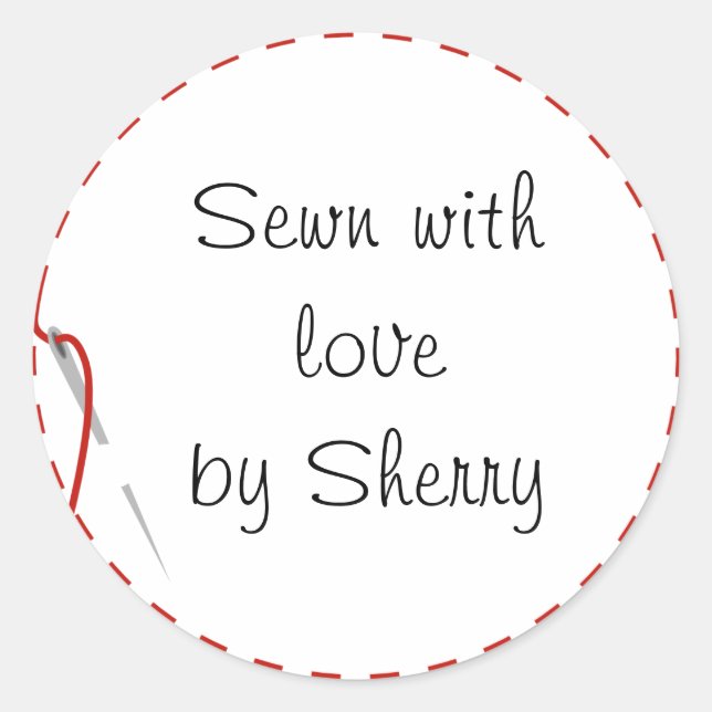 Pegatina Redonda Masticar Pegatinas de amor (Anverso)