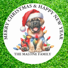 Pegatina Redonda Mastiff