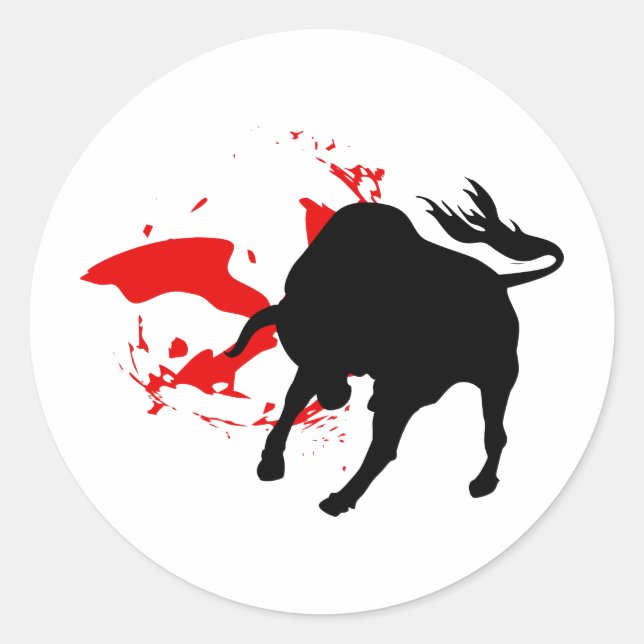 Pegatina Redonda Matador (Anverso)