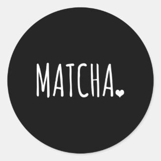 Pegatina Redonda Matcha Matcha Tea
