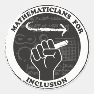 Pegatina Redonda Matemáticos para pegatinas de inclusión