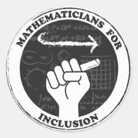 Matemáticos para pegatinas de inclusión