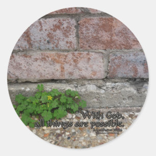 Pegatina Redonda Mateo 19:26