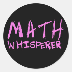 Pegatina Redonda Math Whisperer