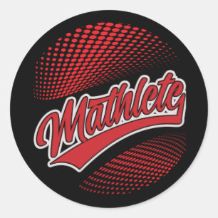 Pegatina Redonda Mathlete