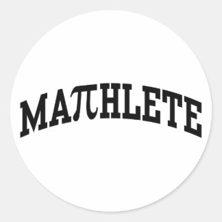 Pegatina Redonda Mathlete